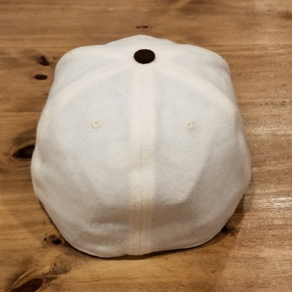 LA Monarchs Hat Size 7 3/8 Ebbets Field Flannels Wool MAde USA Hockey WHL White - Picture 3 of 9